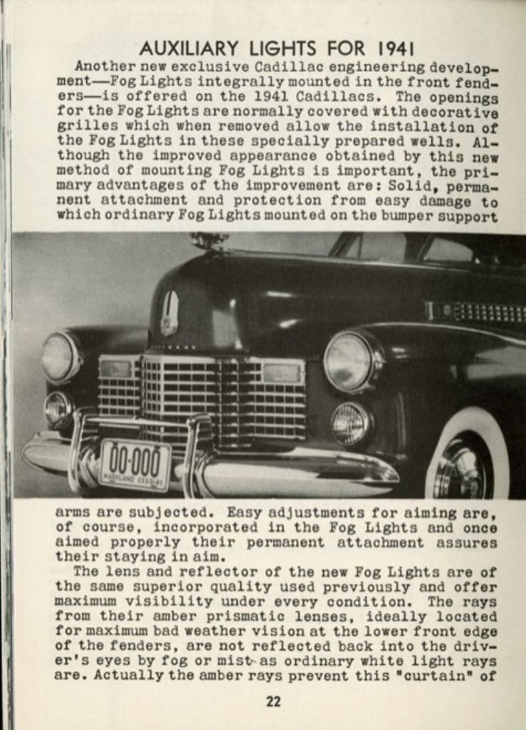 1941 Cadillac Accessories Booklet Page 20